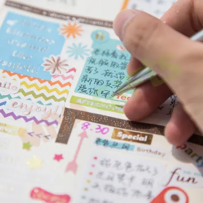 Custom Foiled Sticker Art Kit for Happy Planner & Erin Condren