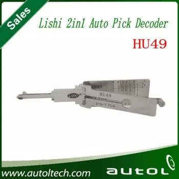 Genuine Quality HU49 Pick Decoder Lishi 2in1 Locksmith Tool