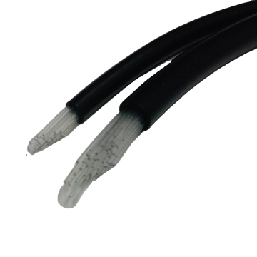 Black PVC Multicore Optical Fiber Cable 7*0.75mm 100m for LED Pool Light