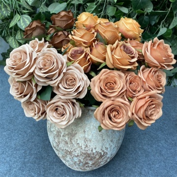 YAYUN W-1095 Factory Wholesale: Artificial Silk Rose Bulk Flowers for Home Decor