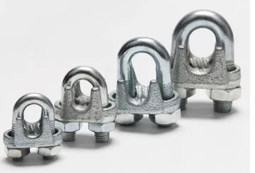 U Type Steel Wire Rope Clip for Elevators 6mm 8mm 10mm 12mm 13mm