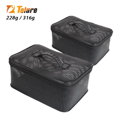 Portable Fish Lure Box: Tolure Custom 316g 228g Multifunctional Iron Bag EVA Fishing Tackle Bag