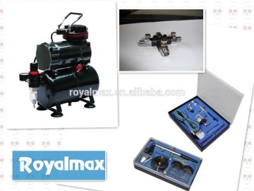 Airbrush compressor set royalmax TC-80T set for tattoo .tanning.hobby