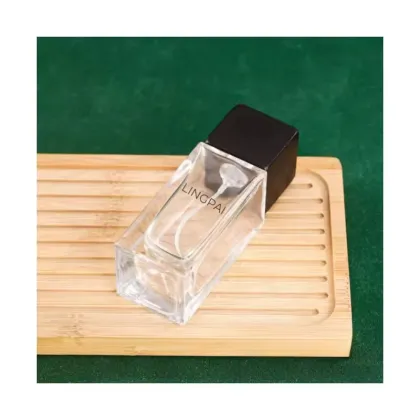 Custom luxury perfume spray bottle 50ml 100ml empty glass refillable perfume mist spray bottle