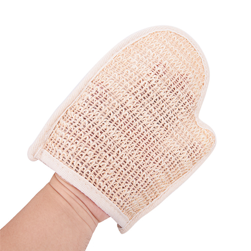 1PCS Bath Sauna Accessories Bath Exfoliating Gloves Bath Hemp Shower Tubs Remove Dirt Rubs Back Blood Bath Glove