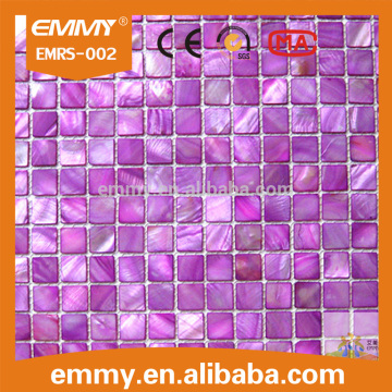 new design dyed colorful China mother of peal river shell mosaic wall tile
