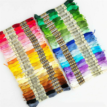 Factory Wholesale 100 Pcs Embroidery Thread for Cross Stitch and DTY Handmade Projects