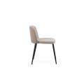 E-BAY NOVO DESIGN PVC MATERIAL PVC 304 Cadeira de jantar de plástico em aço inoxidável para sala de estar