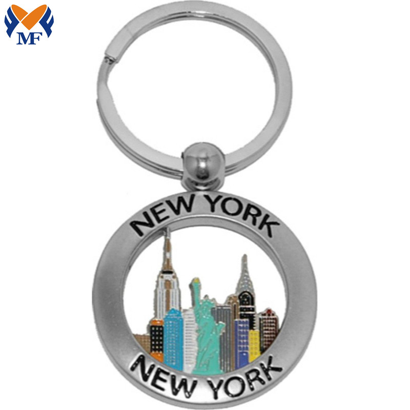 Llavero de metal personalizado de la ciudad de Nueva York