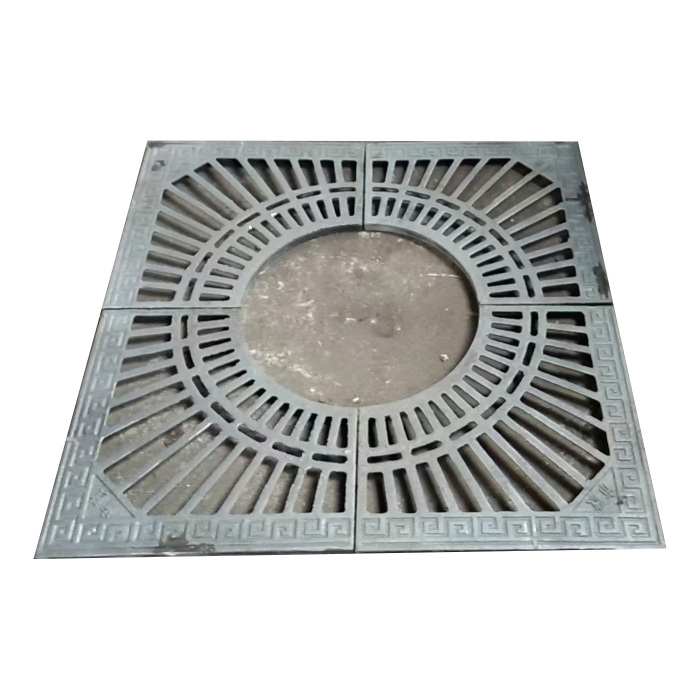 Heavy-Duty Cast Iron Tree Grate for Urban Landscaping
