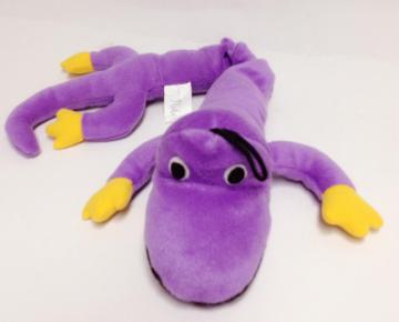 Purple crocodile dog toy