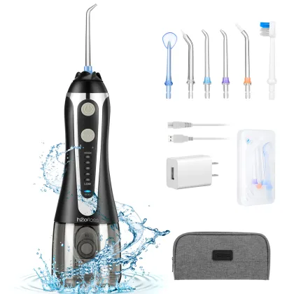 Rechargeable Cordless H2ofloss Water Flosser - IPX7 Waterproof Dental Oral Irrigator