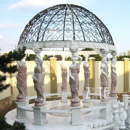 Garden Decorative nature stone gazebo for sale