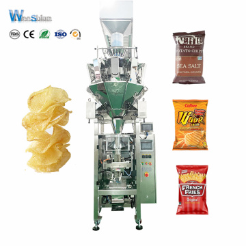Mesin pengepakan chip kentang nitrogen otomatis