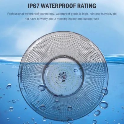 Energy-Saving IP67 Outdoor Aluminum Hanging Waterproof Solar LED High Bay Lights