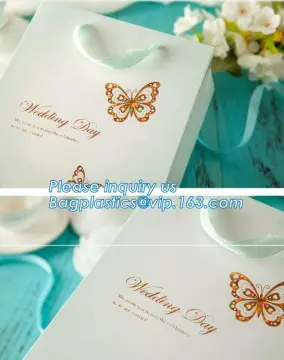 promotional paper gift bag / customized paper gift bag with handles, Wholesale Paper Bag With Handle