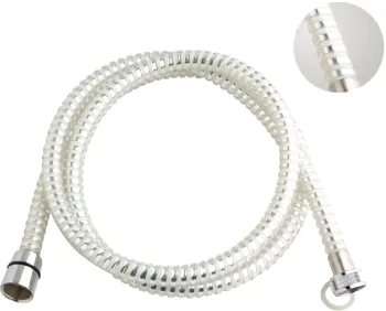 White Color PVC Spiral Hose for Bath fittings