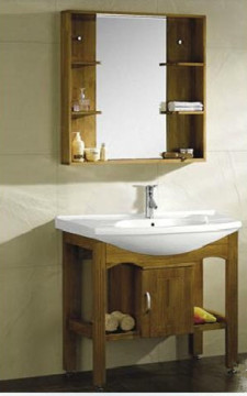 Classical Vertical Stripes Wood Vanity