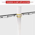 Pole Accessory Overhead ADSS Cable Tension Suspension Clamp