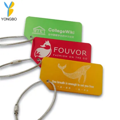 Aluminum Alloy Travel Luggage Tags Suitcase ID Labels