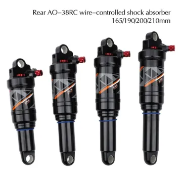 AO-38RC Mountain Bike Air Rear Shock Absorber 165/190/200/210 mm MTB Mountain Coils for Bicycle Rear Shock Absorber
