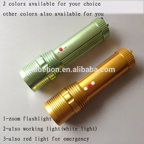 High quality multi-function zoom led working light rechargeable flashlight camping lantern