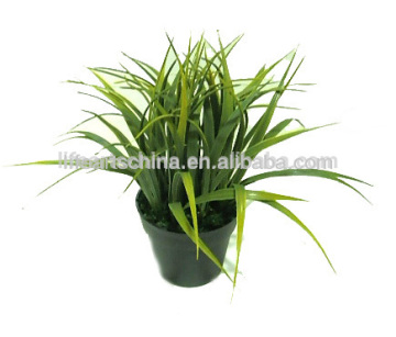 hot selling artificial grass 18cm plastic grass bonsai