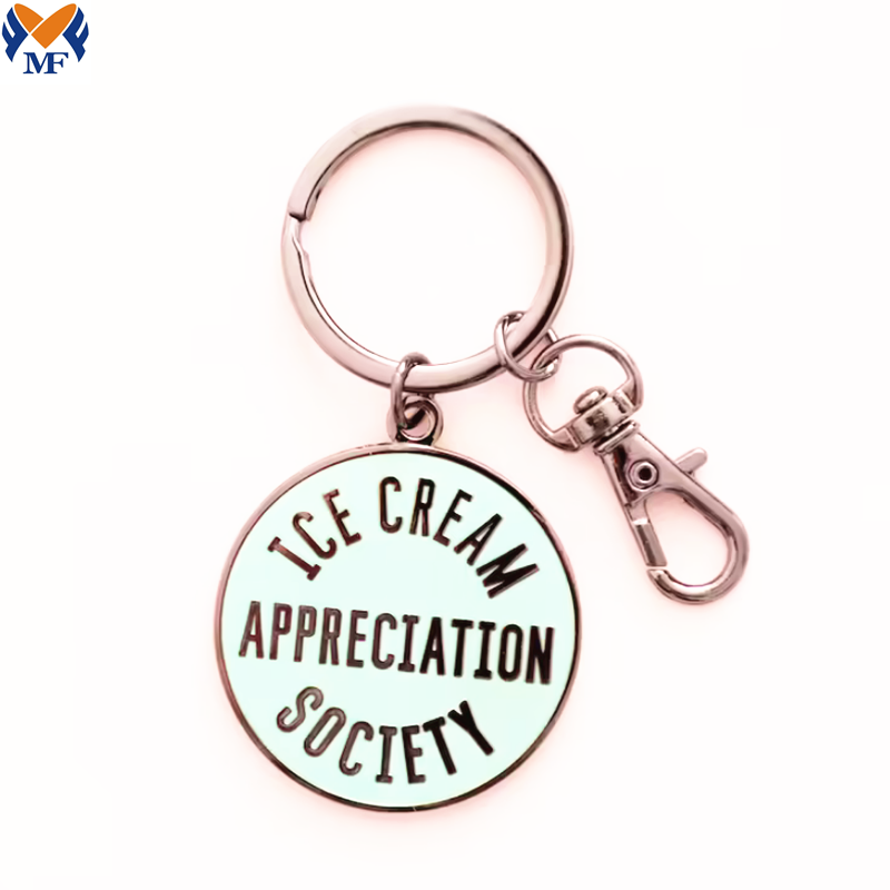 Gifts Metal Custom Shape Ice Cream Keychain