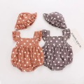 Polka dot piger baby rompere