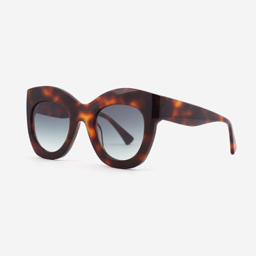 Dimensional Cat-eye Acetate Female Sunglasses