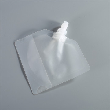 Disposable mini stand up spout pouch