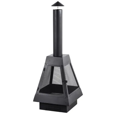 OL-F094 Outdoor Fire Pit Barbecue with Chimney