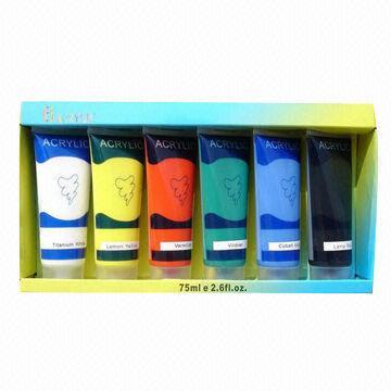 Acrylic Color Set for Art Paints, Suitable for Artist, School or Gallery Use, ASTM-4236