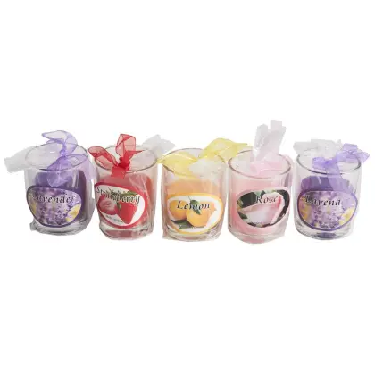 Romantic home aromatherapy 7 days glass candle