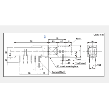 Spun series push switch