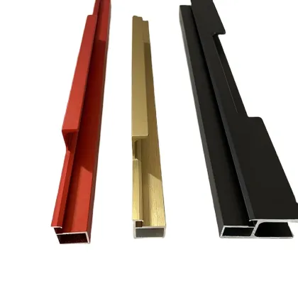 Aluminum Wardrobe Swing Glass Door Cabinet Profiles