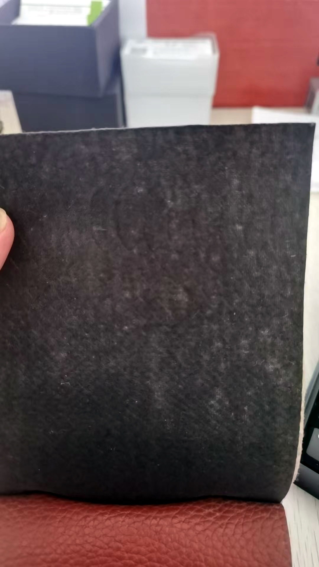 couro artificial da sapata do PVC de 0.85MM