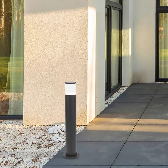 Modern Waterproof COB LED Lawn Lamp Bollard with Acrylic Shade
