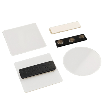 Customizable Sublimation Glass Name Tags for Businesses