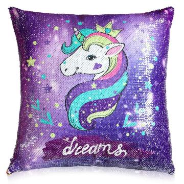 UNICORN REVERSIBLE SEQUINS CUSHION-0