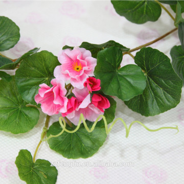 China artificial flower factory wall hanging wedding decorative artificial flower vine