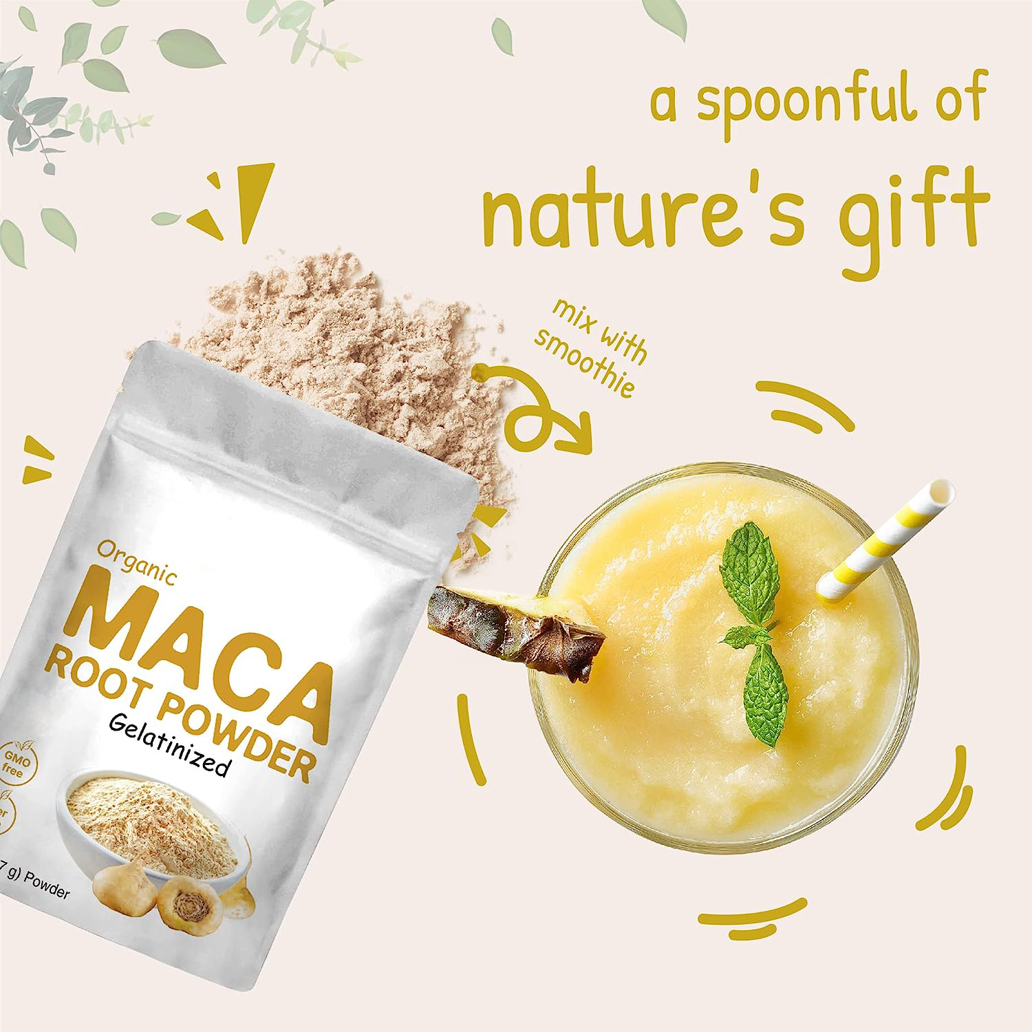 Boost Immunity Men Energy Support Maca Root Powder