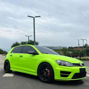 PET Ultra Glossy Apple Green Car Wrapping Vinyl