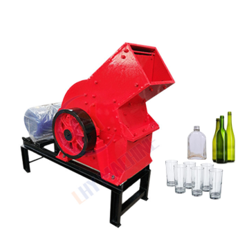 Portable Glass Stone Hammer Crusher: Small Glass Bottle to Sand Recycling Machine