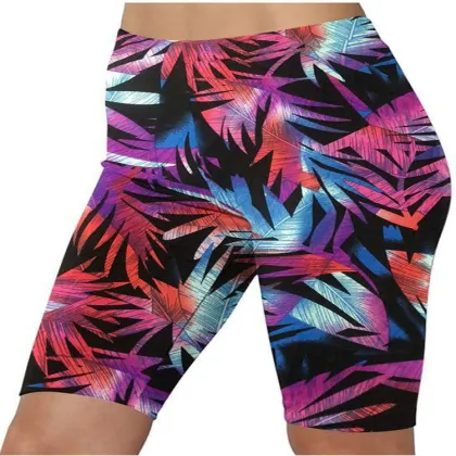 Natural Feelings High Waisted Plus Size Floral Print Leggings BMK001 S-5XL