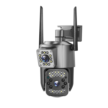 V380 Pro: 4MP 2K PTZ IP Camera with Wifi and 4G Sim Card, Dual Lens, 10X Zoom, Outdoor Surveillance CCTV
