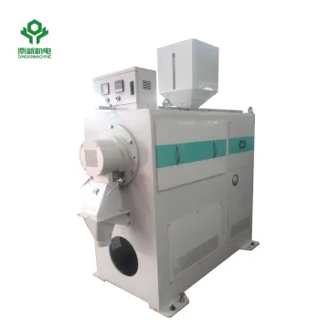 Rice whitener with emery roller