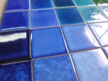 Swimming pool tile, Blue mosaic tile