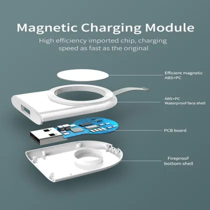 Universal Portable Wireless Charger Keychain for Apple Watch