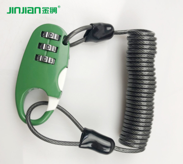 3番号ポータブルミニケーブルサイクリングヘルメットロック